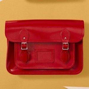 Cambridge satchel 13” magnetic closure red